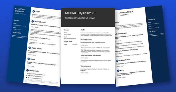 Przykładowe CV stworzone w kreatorze CV-Online.pl